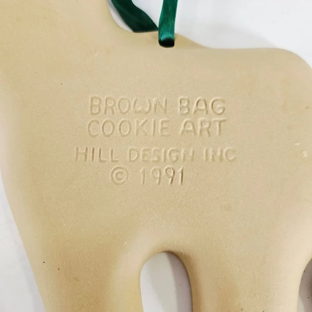 Vintage Brown Bag Cookie Art Cookie Mold 1991 1987 Retired Designs Angel & Horse
